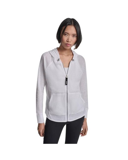 DKNY Gray Zip Hoodie