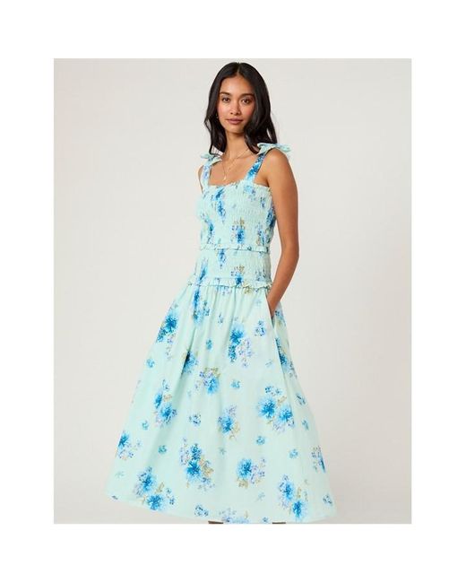 Nobody's Child Blue Nc Andrea Midi Dress Ld63