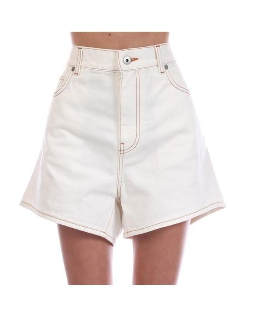 Off-White c/o Virgil Abloh White Denim Shorts