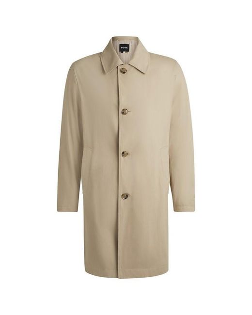 Boss Natural C-Clark Double-Breasted Trench Coat for men