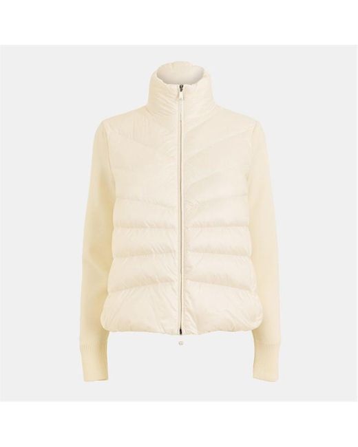 Moncler Natural Padded Wool Cardigan