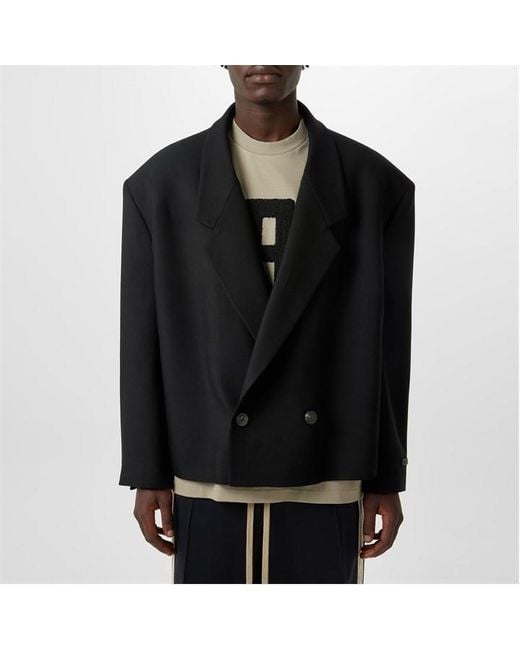 Fear Of God Black Cropped Blazer for men