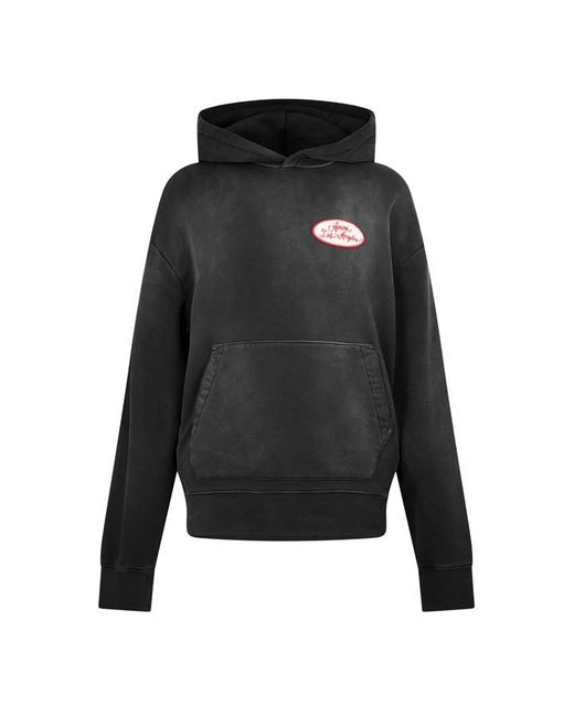 Amiri Blue Cotton Pull Over Hoodie for men