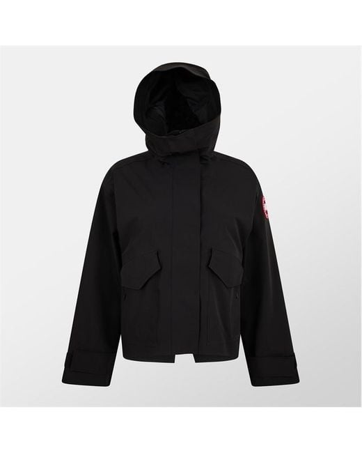 Canada Goose Black Tofino Waterproof Long Sleeve Rain Anorak