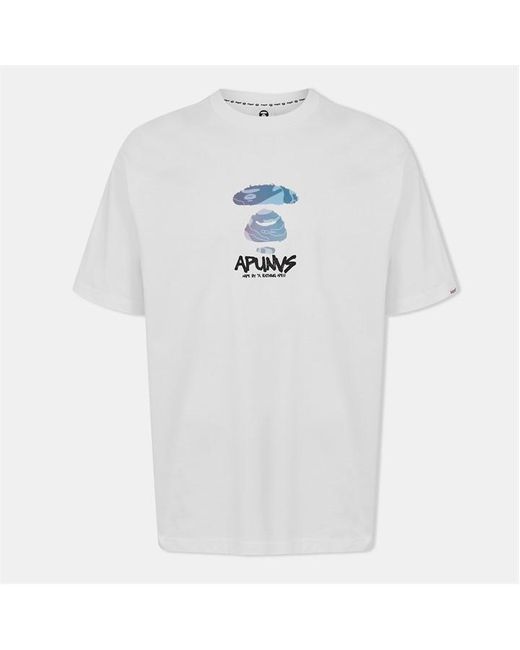Aape White Basic Tee for men