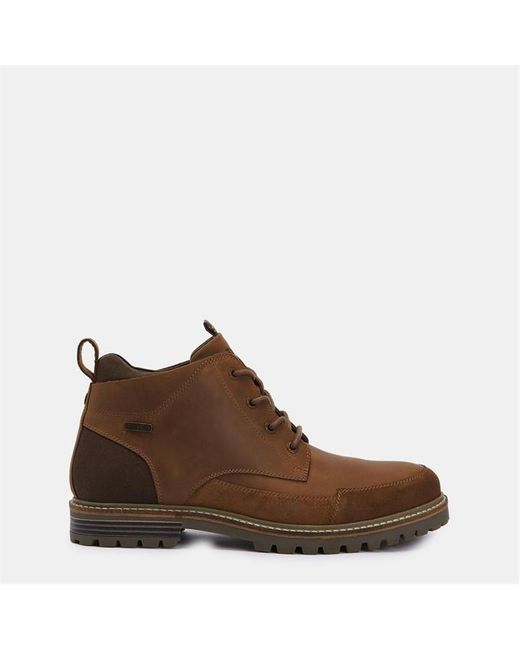 Barbour Brown Quartz Derby Boots for men