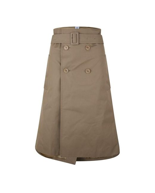 Vetements Brown Trench Skirt