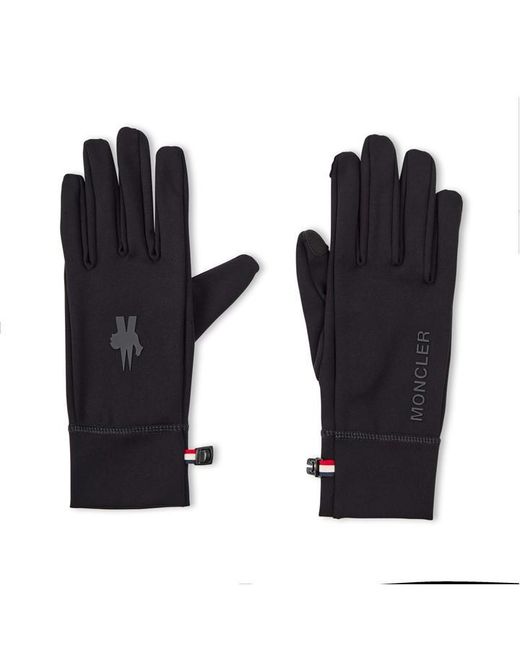 Moncler Black Technical Gloves for men