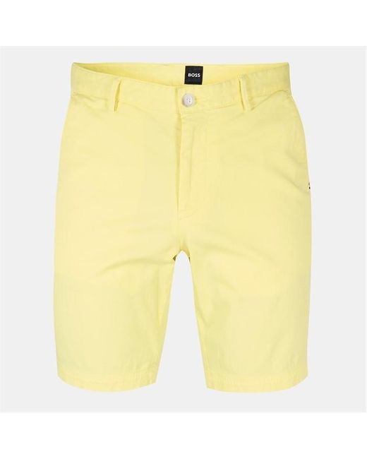 Boss Yellow Slice Chino Shorts for men