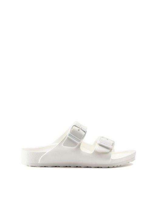 Birkenstock White Double-Strap Anatomic Footbed EVA Sliders for men