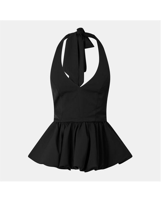 Odd Muse Blue The Ultimate Muse Polka Dot Peplum Top