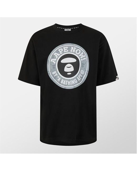Aape Black Starbuck Oversized T-Shirt for men