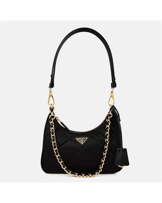 Prada Black Re-nylon Chn Ld44