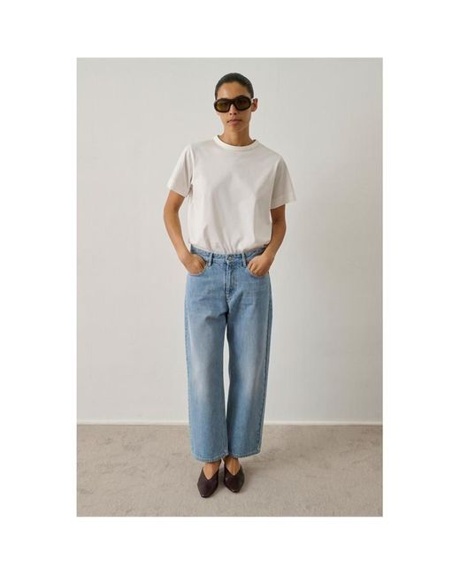 Soeur Blue Short Sleeve Blouse