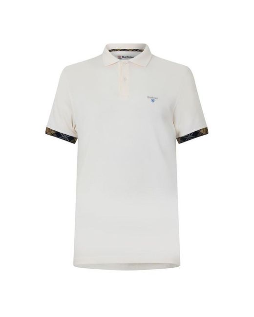 Barbour White B.Li Stanford Polo Sn64 for men