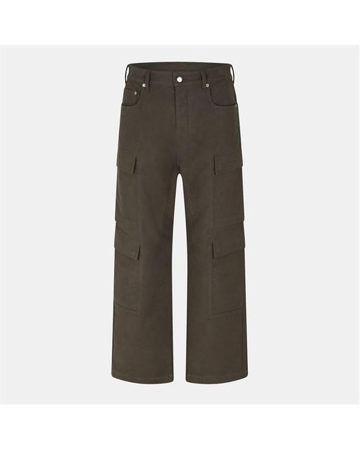Rick Owens Gray Double Cargo Trousers for men