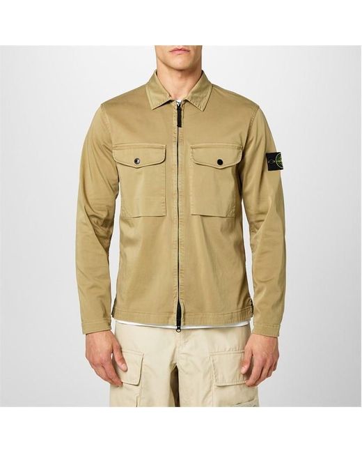 Stone Island Green Stone Raso O/sht Sn44 for men