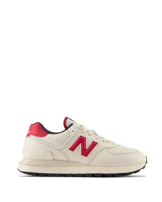 New Balance Pink 574 Suede Sneakers for men