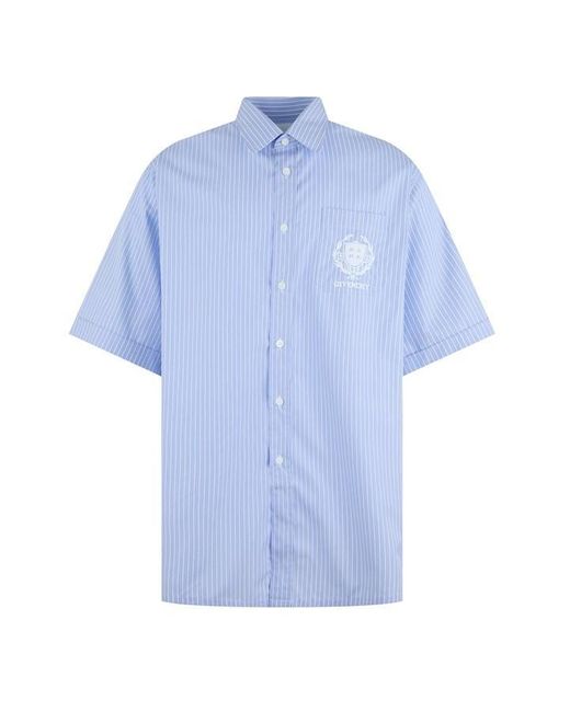 Givenchy Blue Giv Stripe Shirt Sn43 for men