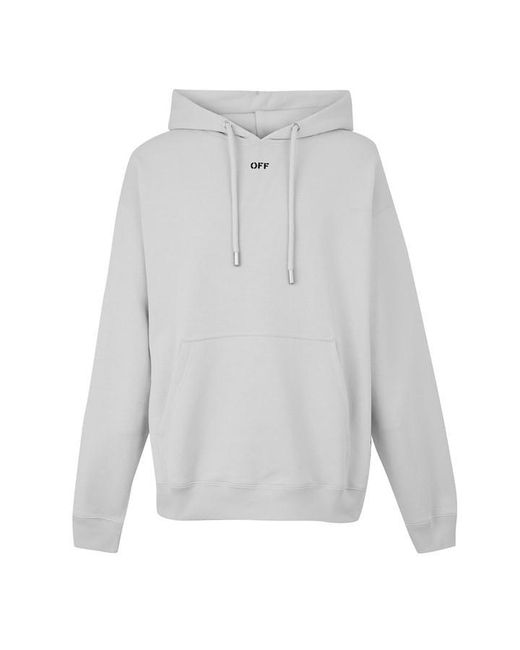 Off-White c/o Virgil Abloh Gray Skate Pull Over Hoodie for men