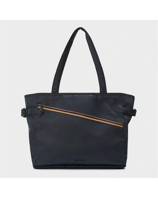 Paul Smith Black Artist Stripe Tote Bag for men