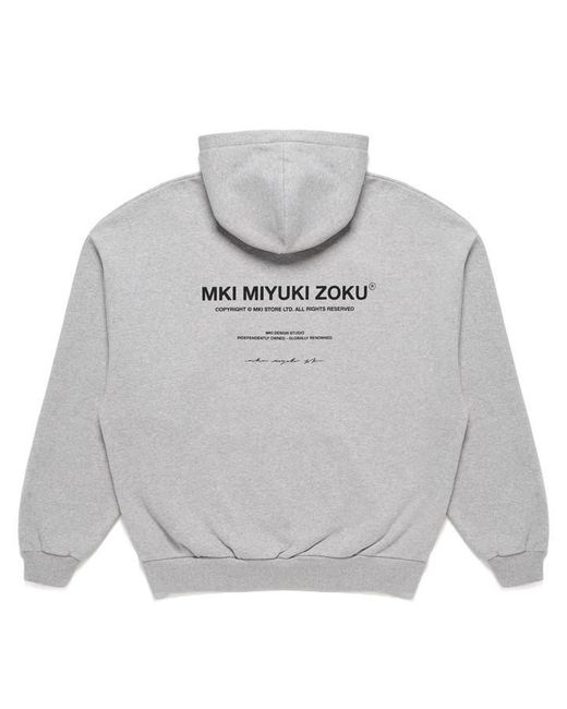MKI Miyuki-Zoku Gray Design Studio Hoodie for men
