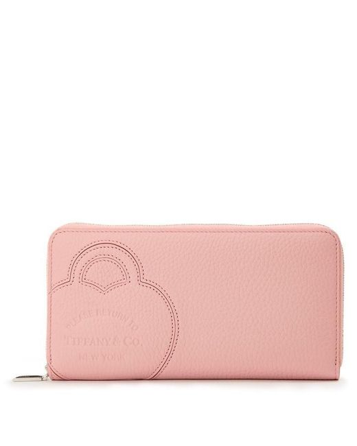 Tiffany & Co Pink 'S Zipped Coin Purse