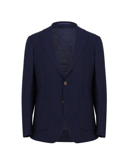 Richard James Blue Hexden Tailored Fit Blazer for men