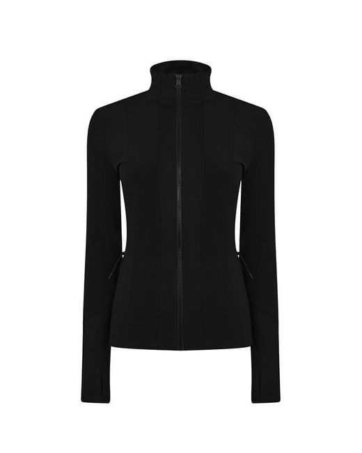 Varley Black Maywood Water Resistant Long Sleeve Performance Training Jacket