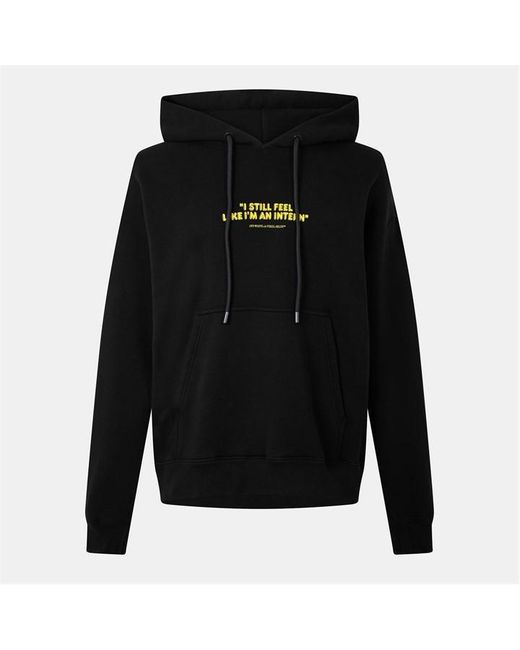 Off-White c/o Virgil Abloh Blue Intern Skate Cotton Long Sleeve Hoodie for men