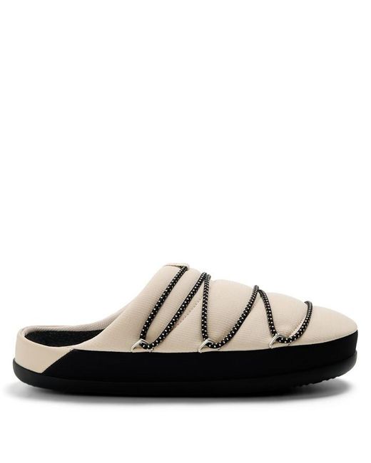Moon Boot Black Soft Flat Mules