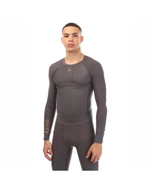 Skins Gray Series-5 Long Sleeve Top for men