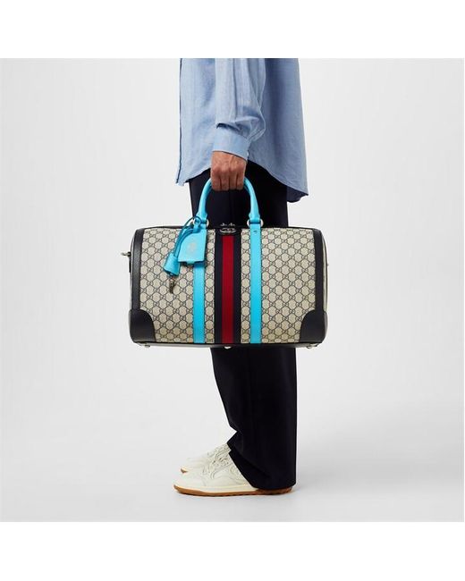 Gucci Blue Savoy Large Duffel Bag for men