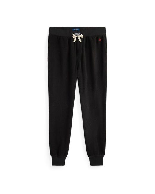 Polo Ralph Lauren Black Lounge Closed Hem Tapered Joggers for men