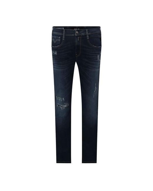 Replay Blue Anbass Slim-Fit Jeans for men