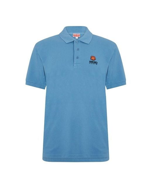 KENZO Blue Crest Polo Shirt for men