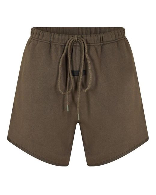 Fear Of God Green Fleece Jogger Shorts for men