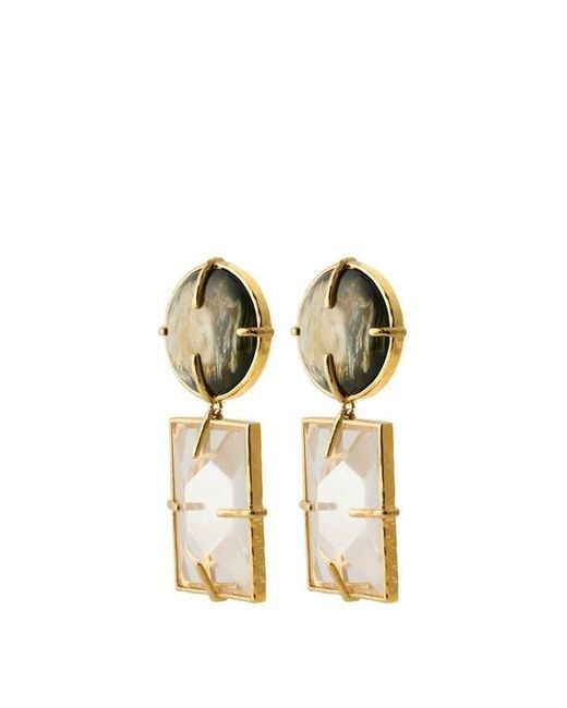 Saint Laurent Metallic Saint Cassandre Drop Ld63