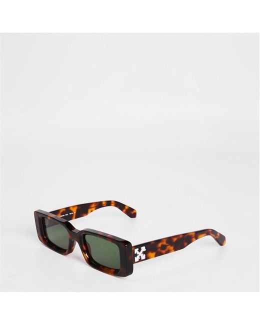 Off-White c/o Virgil Abloh Brown Arthur 53 Rectangle Sunglasses
