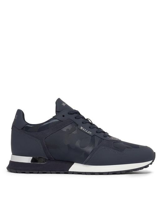 Mallet Blue Lowman Camouflage Sneakers for men
