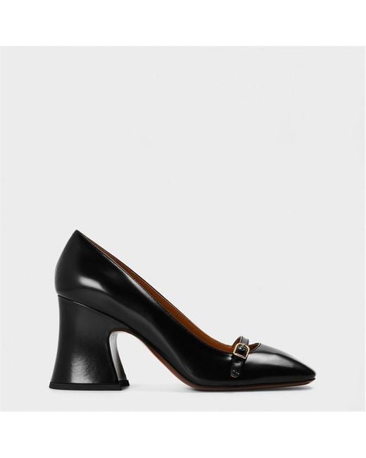 Chloé Black Janis Buckle Fastening Cushioned Mary Janes