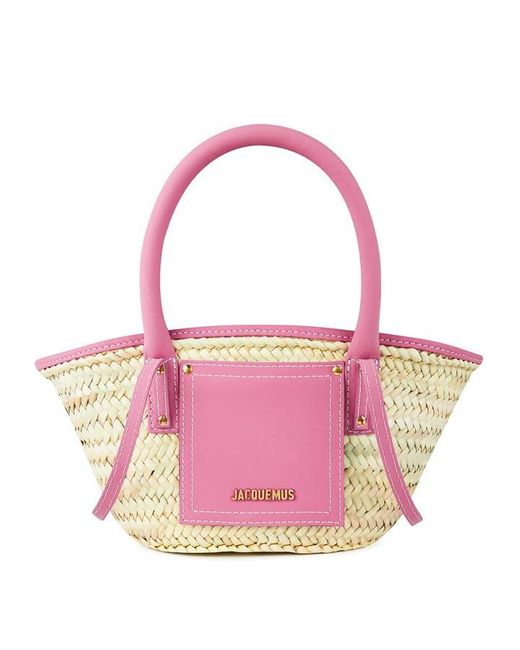 Jacquemus Pink Le Petit Panier Soleil Mini Bag
