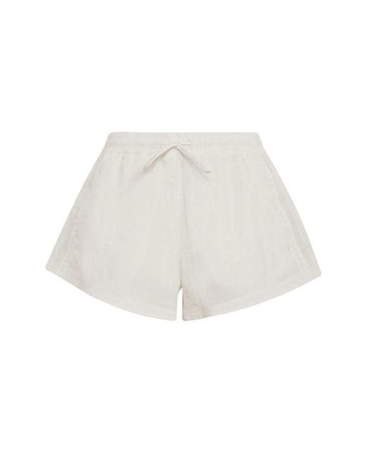 Adidas Originals White Woven Tracksuit Shorts