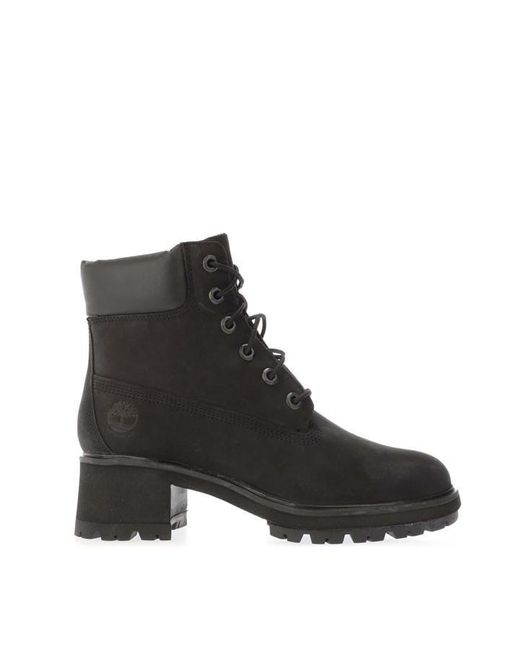 Timberland Black Kinsley 6 Inch Lace-Up Waterproof Boots