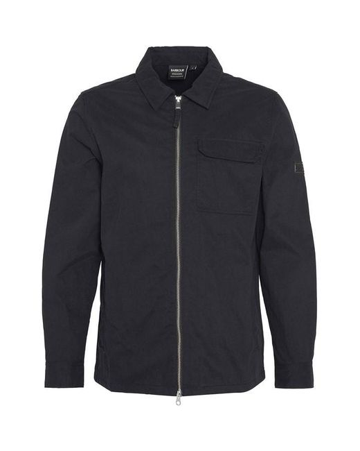 Barbour Black Maze Peached Overshirt for men