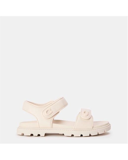 COACH Pink Brynn Sandals