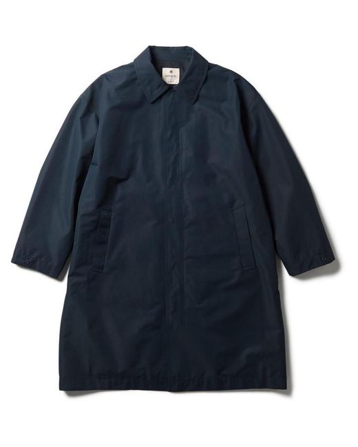 Snow Peak Blue Windstopper Windproof Overcoat for men