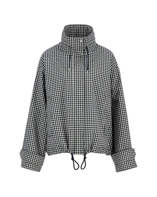 Barbour Gray Bronwyn Gingham Showerproof Jacket