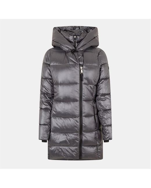 DKNY Gray Shine Medium Puffer Jacket
