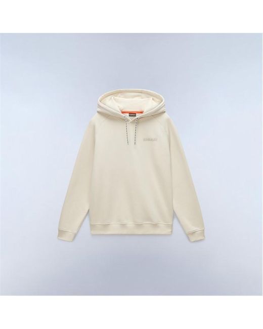 Napapijri White Napa Back Graphics Hoodie for men